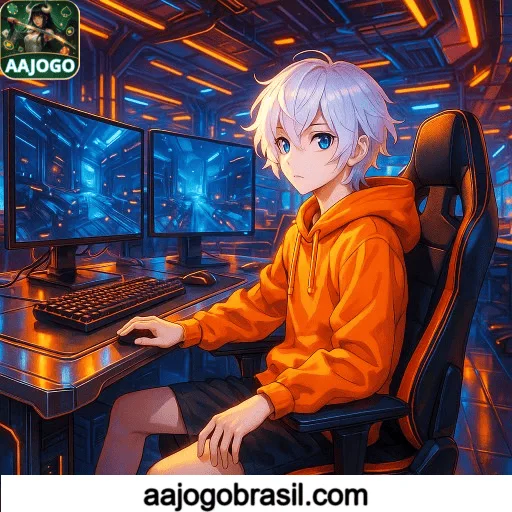 Visual apresentando títulos de fortune da AAJOGO com gráficos vibrantes e prêmios elevados