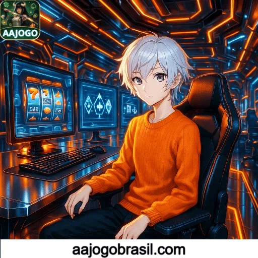 Imagem ilustrativa mostrando a plataforma AAJOGO com variedade de jogos online e provedores populares.